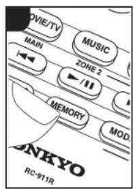 MOVIE/TV MAIN MUSIC ZONE 2 MEMORY MOD. JNKYO RC-911R