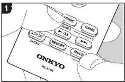 MUSIC ZONE 2 GAME CLEAR MEMORY MODE ONKYO RC-911R