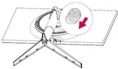 LG 27GK750F - Detaching the Stand Body - 1