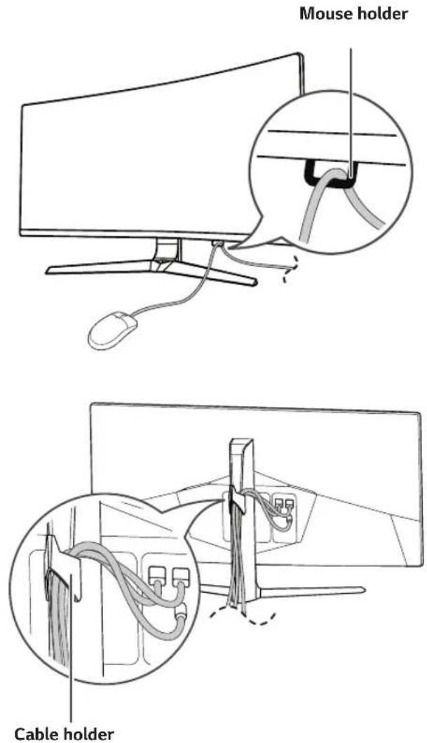 LG 34UC79G - Tidying up Cables - 1