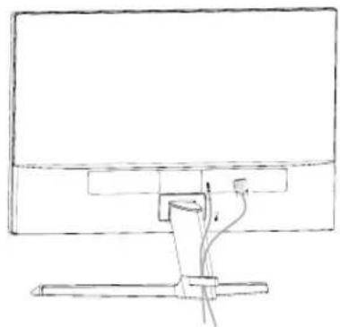 LG 27MP59G - Using the cable holder - 2
