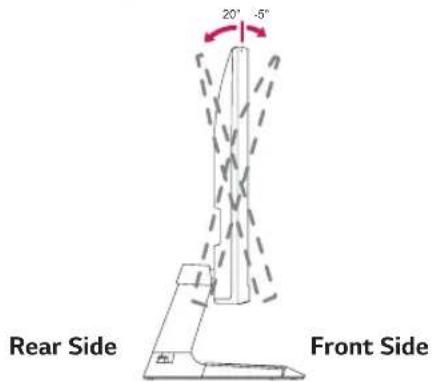 LG 29UM69G - Cautions When Connecting Power Cord Adjusting the angle - 2