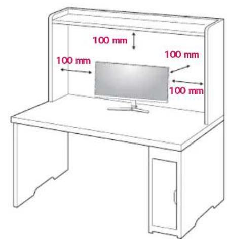 LG 29UM69G - Installing onto a table - 1