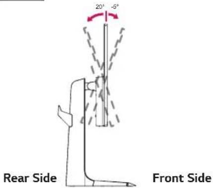 LG 29UM69G - Cautions When Connecting Power Cord Adjusting the angle - 3