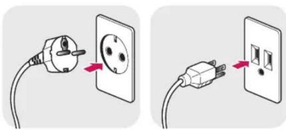 LG 29UM69G - Cautions When Connecting Power Cord Adjusting the angle - 1