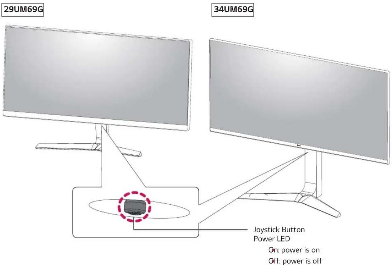 LG 29UM69G - Component and Button Description - 1