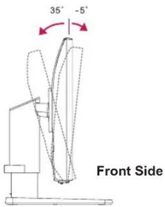 LG 29UB67 - Adjusting the angle - 3