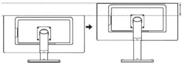 LG 29UB67 - Adjusting the stand height - 4