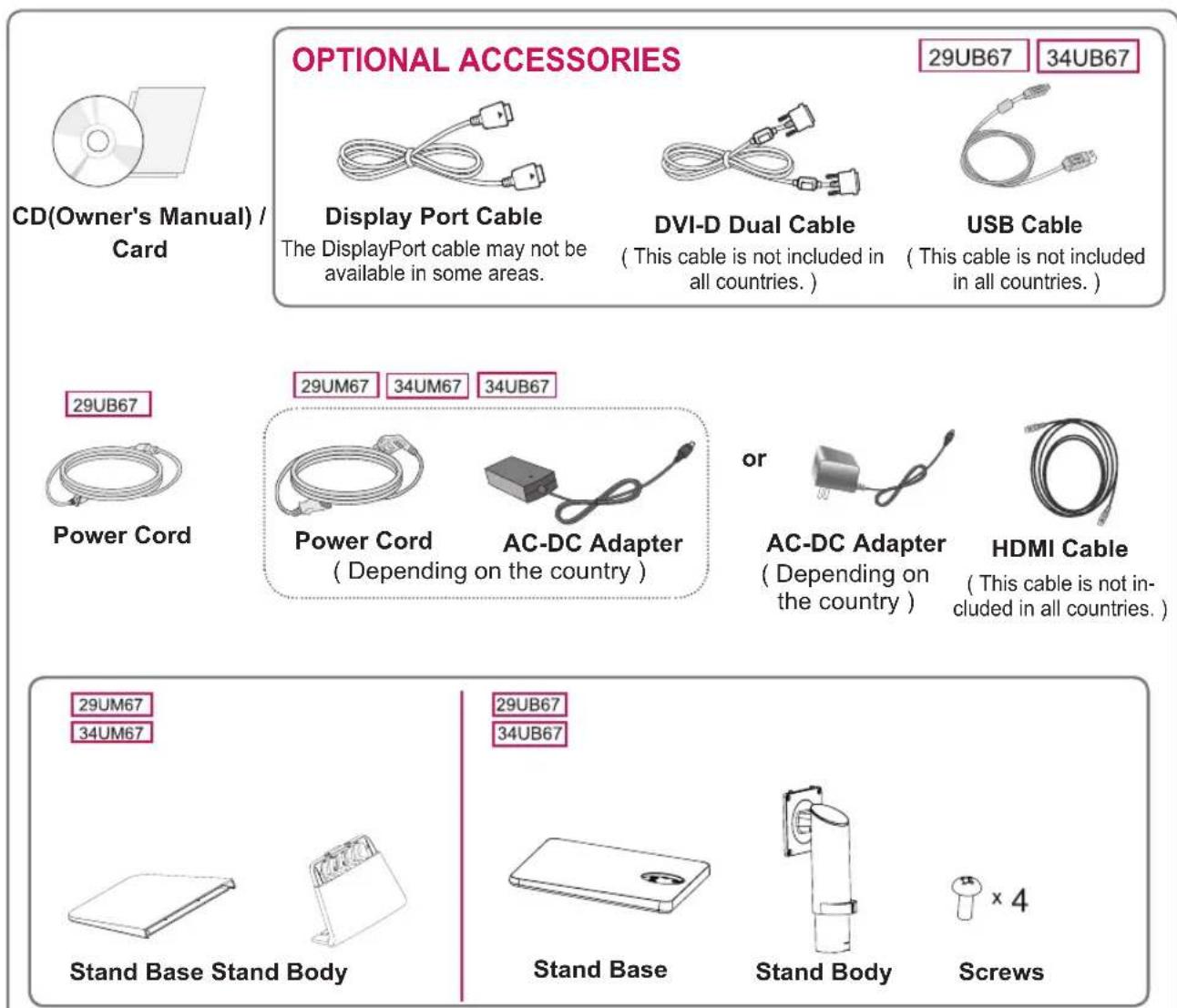 LG 29UB67 - Product Components - 1