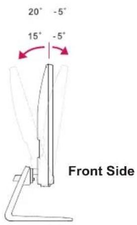 LG 29UB67 - Adjusting the angle - 1