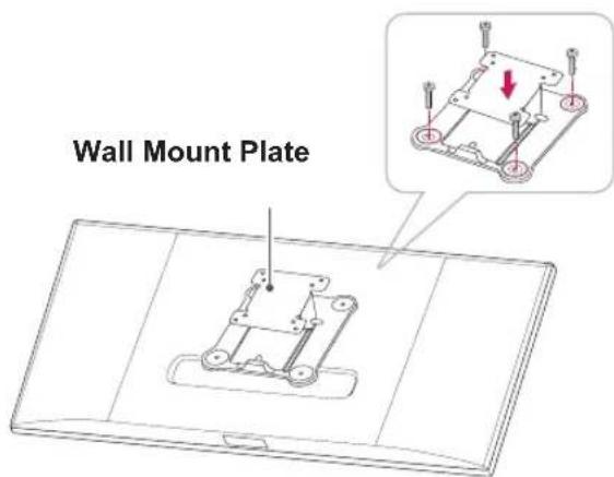 LG 29UB67 - Installing the wall mount plate - 1