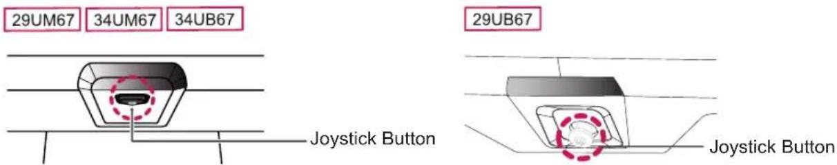 LG 29UB67 - Activating the Main Menu - 1