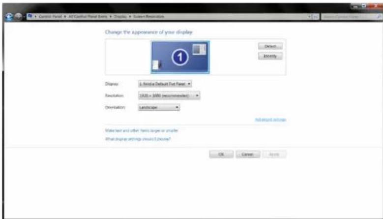 AOC G2790PX - Click the "Advanced Settings" button. - 1