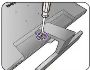 BENQ EW3270ZL - Attach the monitor base. - 10