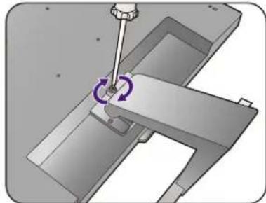 BENQ EW3270ZL - Attach the monitor base. - 9