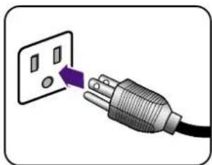 BENQ EW3270ZL - Connect-to and turn-on the power. - 3