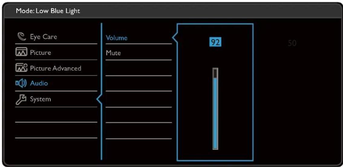 BENQ EW3270ZL - Audio menu - 1