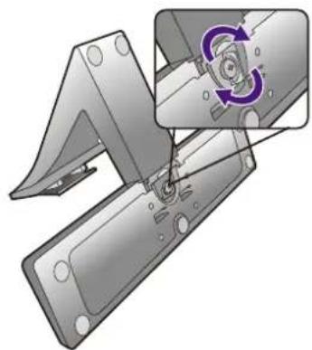 BENQ EW3270ZL - Attach the monitor base. - 5