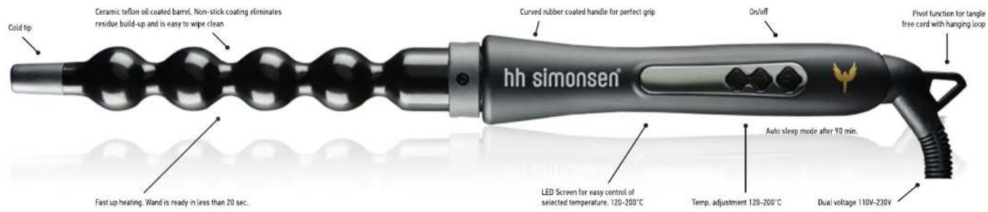 HH Simonsen Rod VS10 Casual Curls - THE ROD FAMILIY ORIGINAL SINCE 2003 - 2