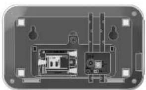 in die Basis einlegen, gen (optional) und Batteriefach kabel auf