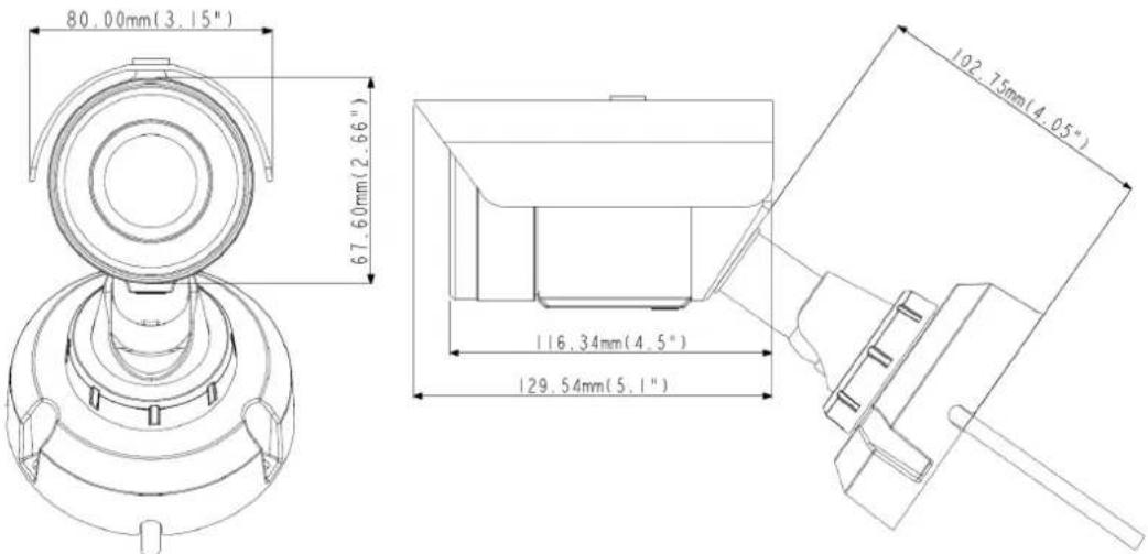Geovision GV-EBL2702-2F - Dimensions - 1