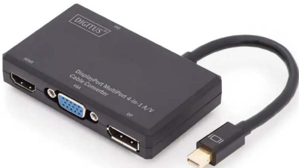 ASSMANN Electronic DA-70465 - Mini DisplayPort MultiPort 4in1 A/V Cable Converter - 1