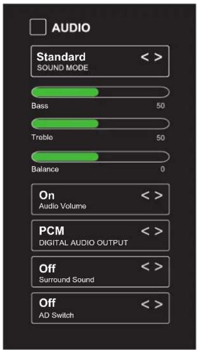 DENVER LDS-4368 - Audio Settings - 1