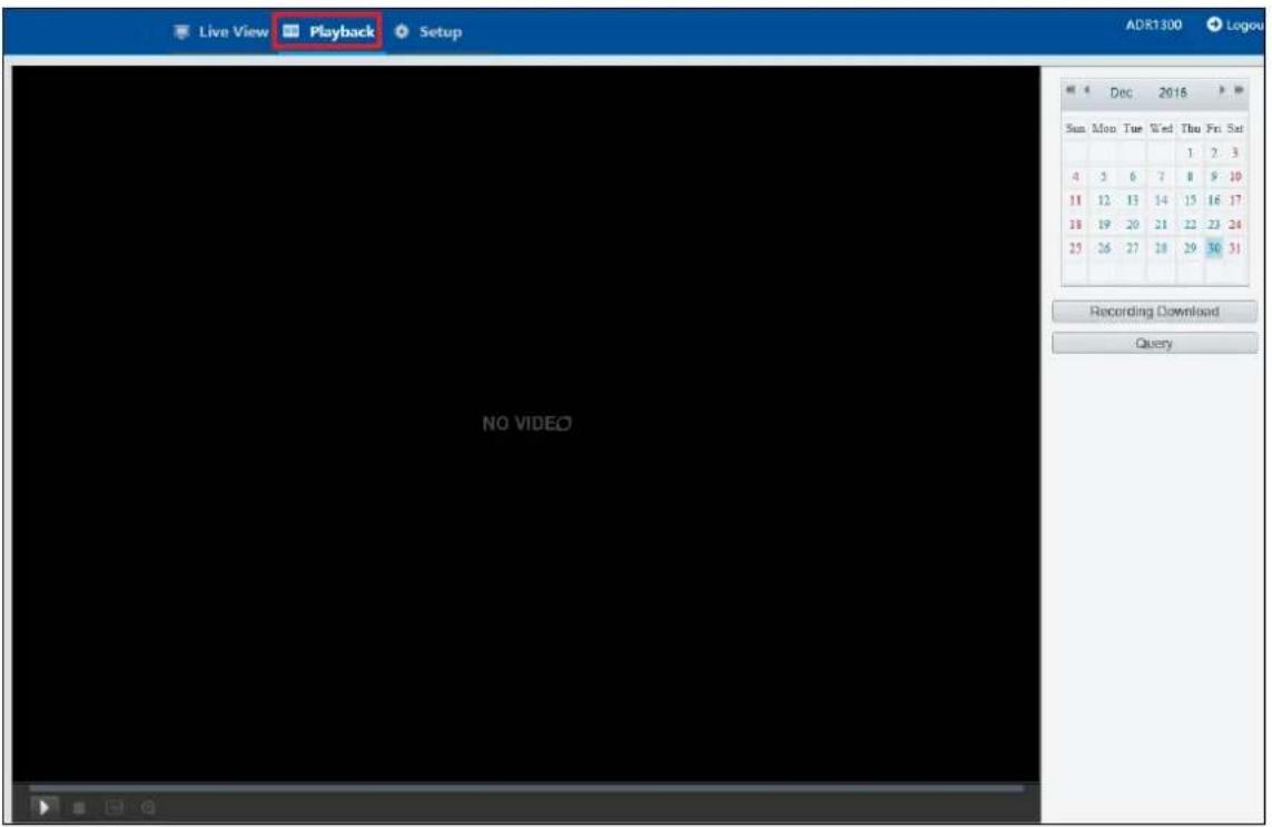 Geovision UVS-ABL1300 - Click Playback at the top. This page appears. - 1