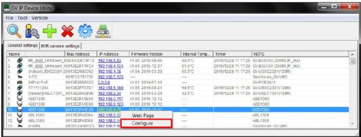 Geovision UVS-ABL1300 - Using the GV-IP Device Utility - 1