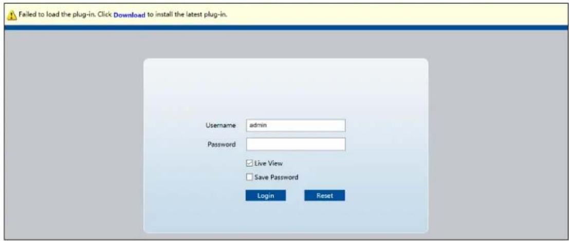 Geovision UVS-ABL1300 - The login page appears. - 1
