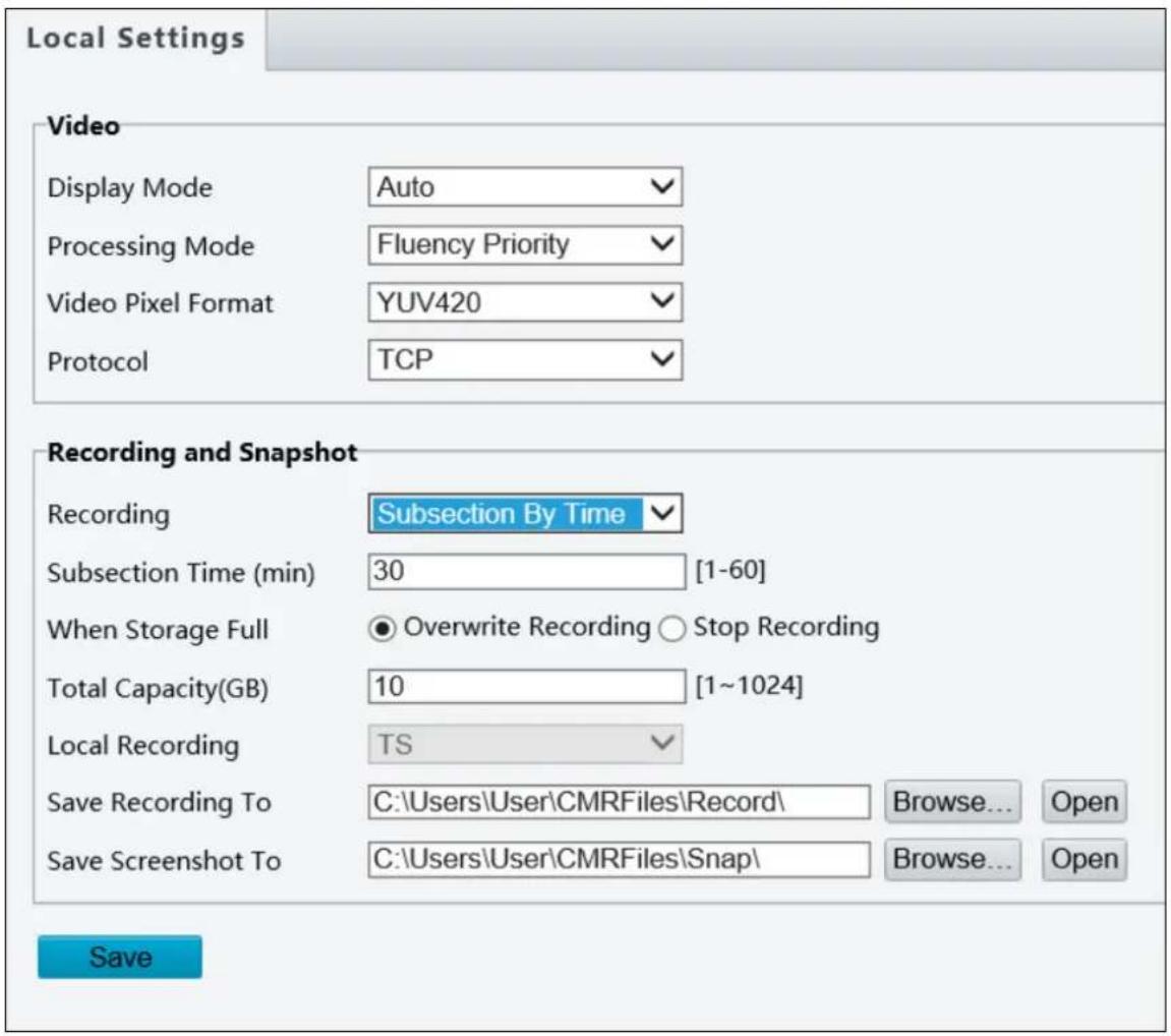 Geovision UVS-ABL1300 - Local Settings - 1