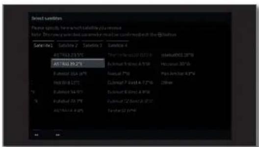 LOEWE Bild 4 - Setting options for the satellite system (max. 4 satellites on DiSEqC multiswitch): - 10