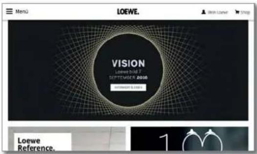 LOEWE Bild 4 - Calling the Web browser - 3