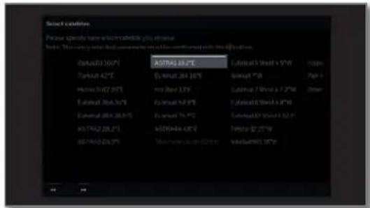 LOEWE Bild 4 - Setting options for the satellite system (single satellite): - 1