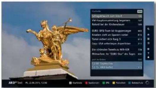 LOEWE Bild 4 - Opening HbbTV text directly - 2