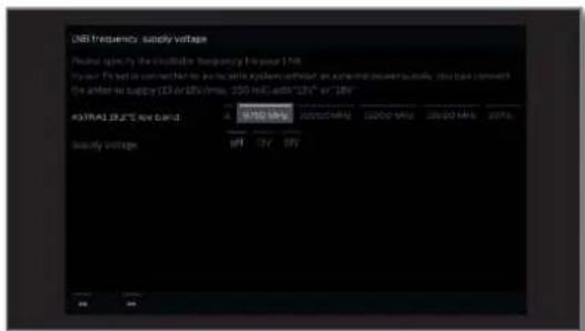 LOEWE Bild 4 - Setting options for the satellite system (other communal installation): - 4