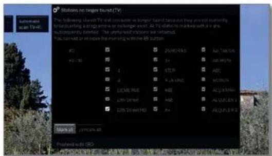 LOEWE Bild 4 - Search for/update channels – handling of new and no longer found channels - 5