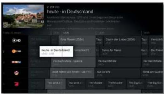 LOEWE Bild 4 - Adapting the EPG view - 2