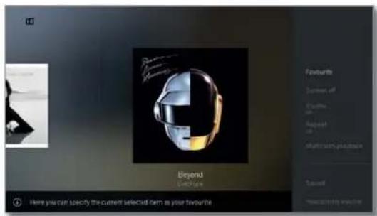 LOEWE Bild 4 - Explanation of the menu options for audio playback - 2