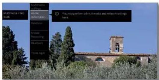 LOEWE Bild 4 - Call up home automation menu - 3