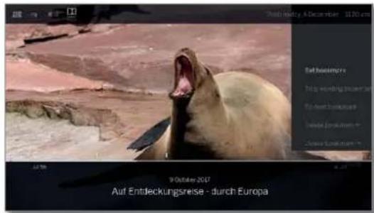 LOEWE Bild 4 - Video menu options - 2