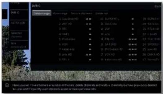 LOEWE Bild 4 - Change channel list - 3