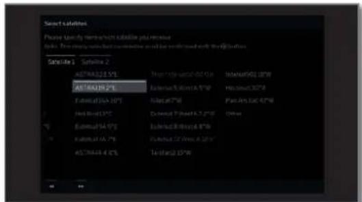 LOEWE Bild 4 - Setting options for the satellite system (DiSEqC one cable communal system): - 7