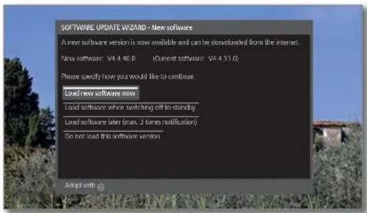 LOEWE Bild 4 - New software package found - 2