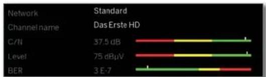 LOEWE Bild 4 - Status bar for manual search - 1