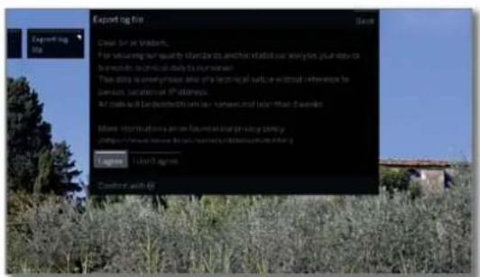 LOEWE Bild 4 - Call export of the log file - 3