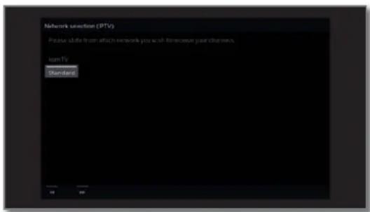 LOEWE Bild 4 - Setting options for reception via IPTV: - 1