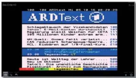 LOEWE Bild 4 - Starting and ending Teletext - 2