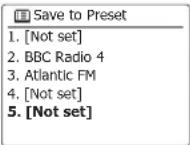 Audisse Netbox - Storing a preset - 1
