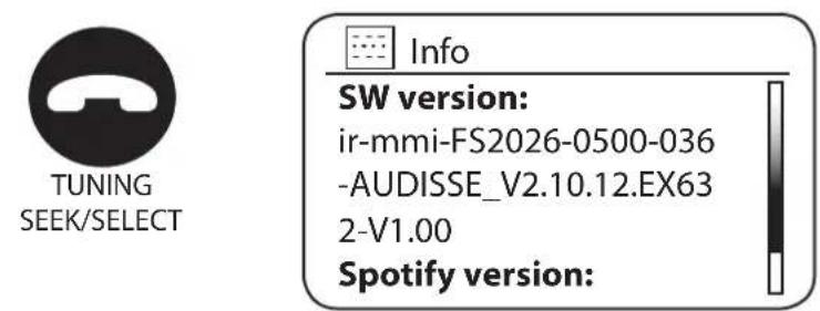 Audisse Shokunin - SOFTWARE VERSION DISPLAY - 2